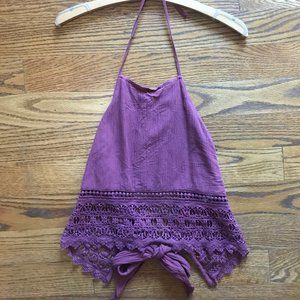 American Eagle Open Back Halter Top